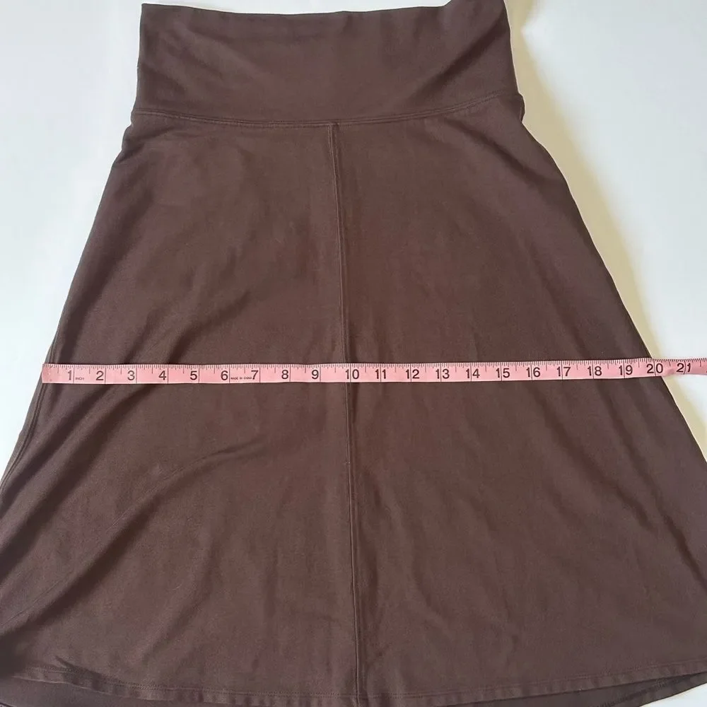 Athleta Chocolate Brown A-Line Skirt - Size S